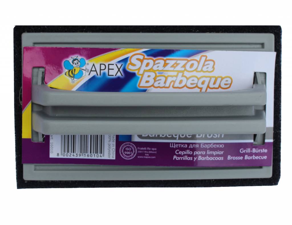 Barbecue reinigingsspons met handvat Barbecue reinigingsspons met handvat