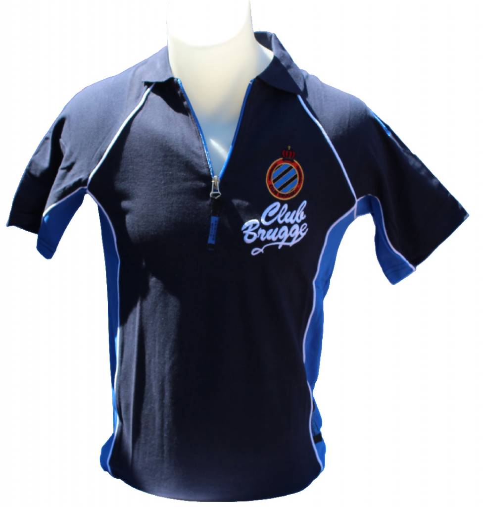 Polo Shirt ritssluiting Club Brugge