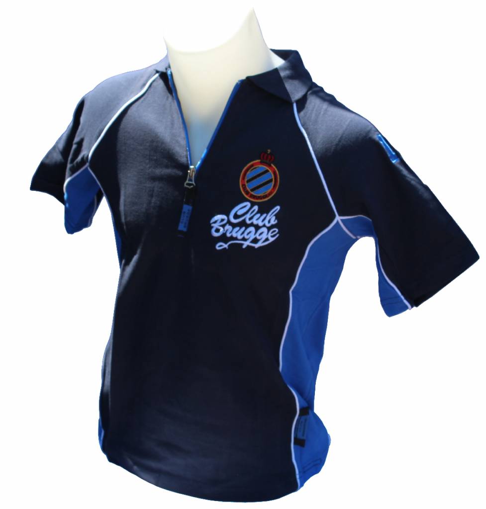 Polo Shirt ritssluiting Club Brugge