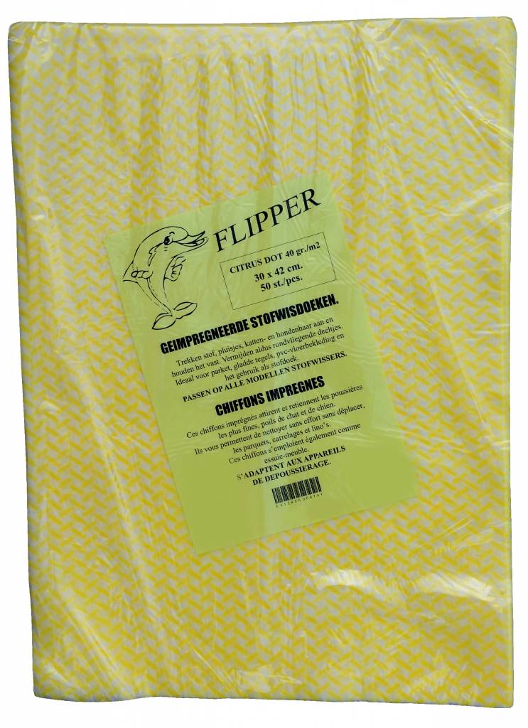 Stofwisdoekjes citrus dot 30x42 cm. 50 stuks Stofwisdoekjes citrus dot 30x42 cm. 50 stuks