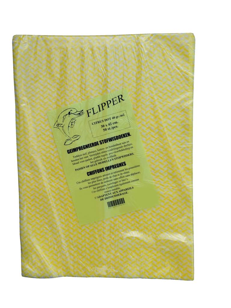 Stofwisdoekjes citrus dot 30x42 cm. 50 stuks Stofwisdoekjes citrus dot 30x42 cm. 50 stuks