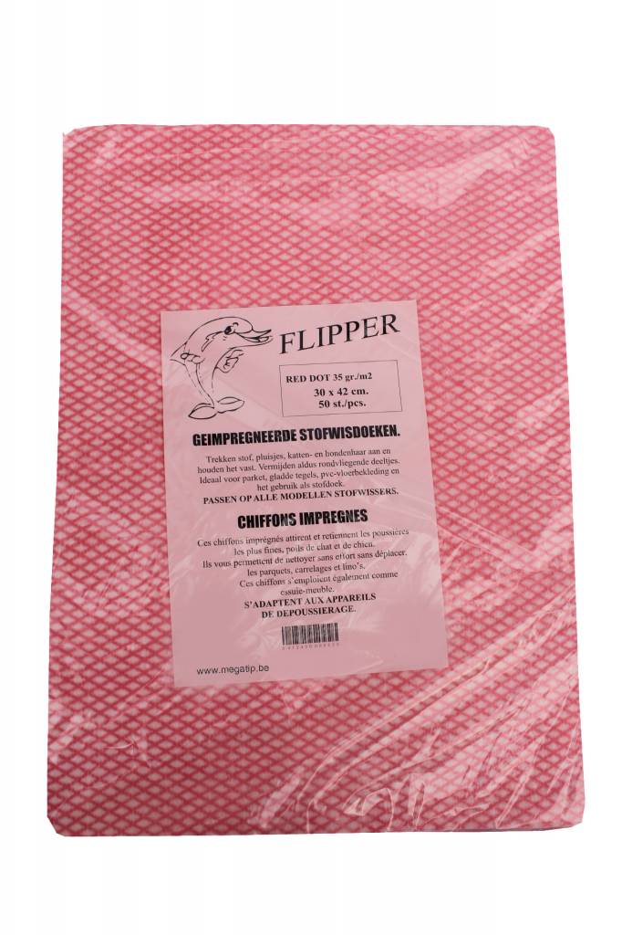 Stofwisdoekjes red dot 30x42 cm. 50 stuks Stofwisdoekjes red dot 30x42 cm. 50 stuks