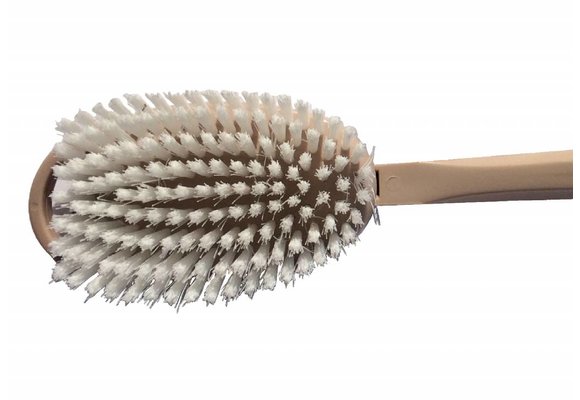 Badborstel Nylon pvc steel Beige
