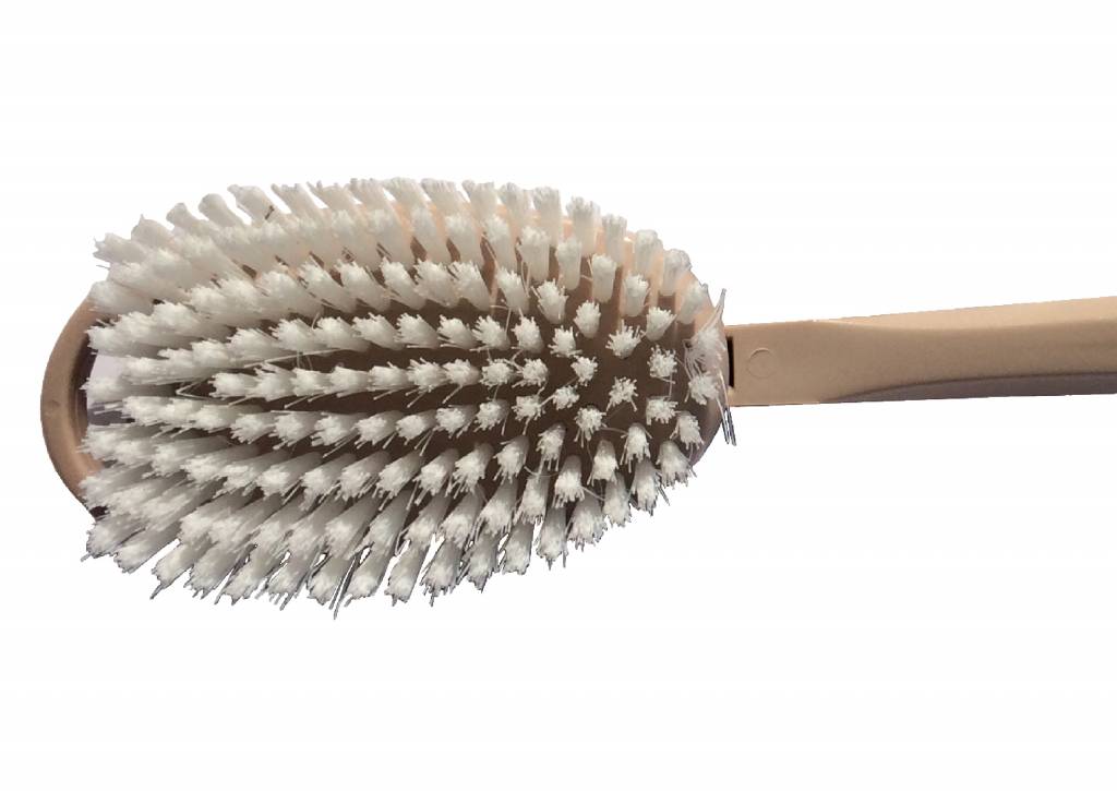 Badborstel Nylon pvc steel Beige Badborstel Nylon pvc steel Beige