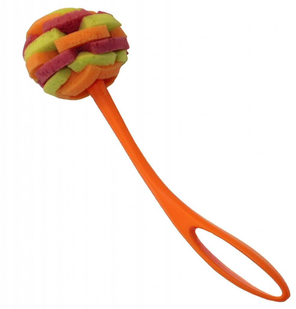 Glazenborstel met spons