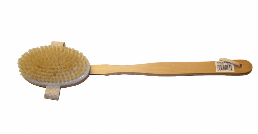 Badborstel zuiver blond haar