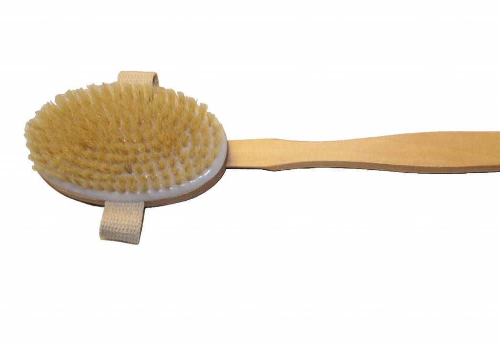 Badborstel zuiver blond haar