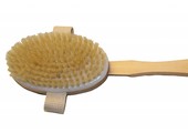 Badborstel zuiver blond haar
