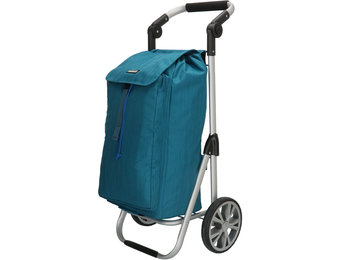 Boodschappentrolley met Verstelbaar handvat en koelvak - Oceaan