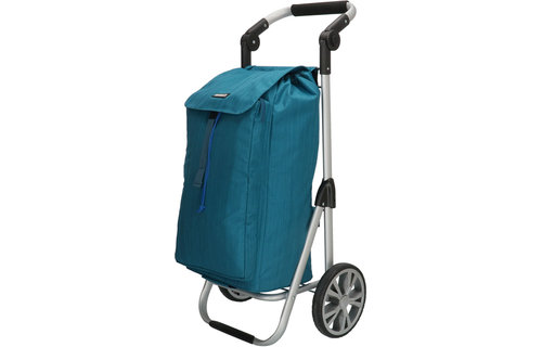 Boodschappentrolley met Verstelbaar handvat en koelvak - Oceaan