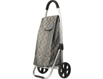 Boodschappentrolley Geo Licht Grijs  48 L. Inklapbaar Aluminium