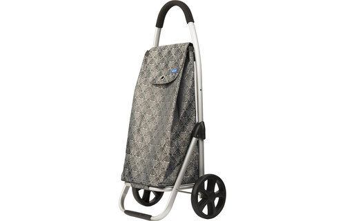 Boodschappentrolley Geo Licht Grijs   48 L. Inklapbaar Aluminium