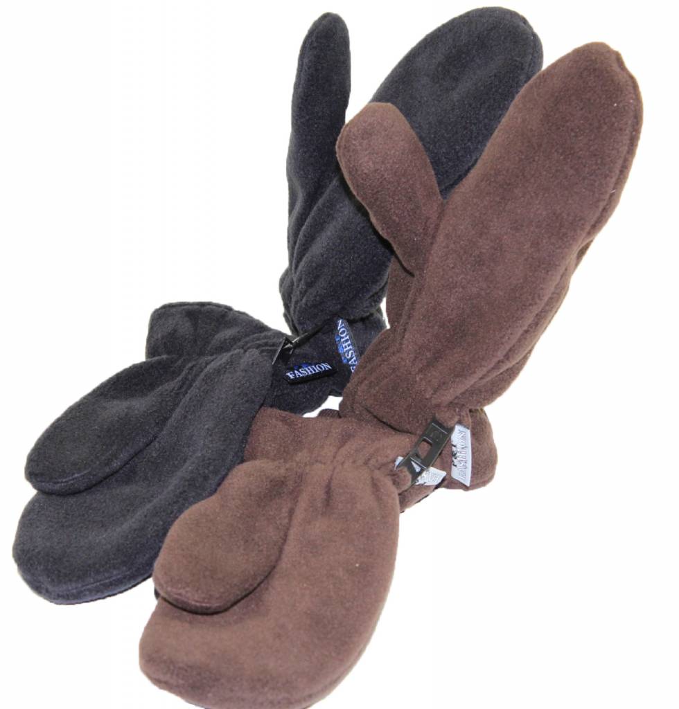 Heren Wanten Dubbel Fleece /Thinsulate Met boord in verschillende kleuren Heren Wanten Dubbel Fleece /Thinsulate Met boord in verschillende kleuren