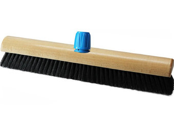 Kamerveger gelakt hout 50 cm - Zwart gemengd haar