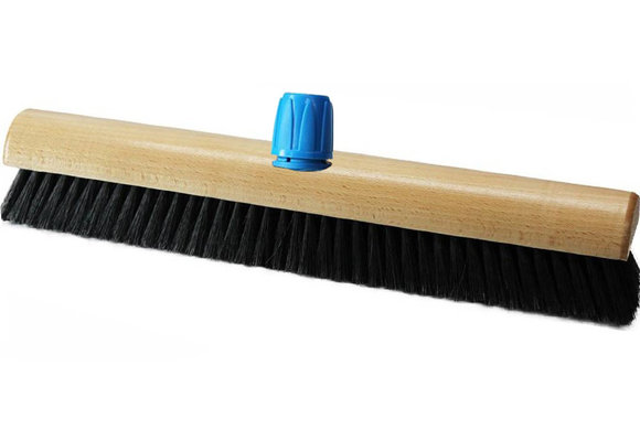 Kamerveger gelakt hout 50 cm - Zwart gemengd haar