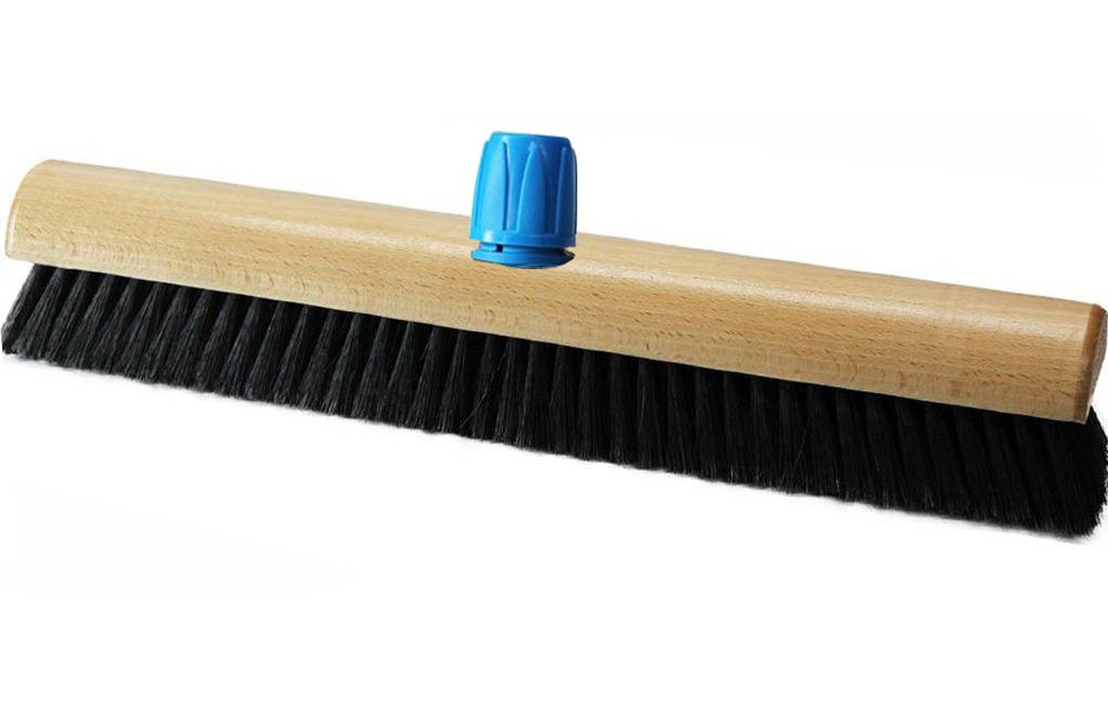 Kamerveger gelakt hout 50 cm - Zwart gemengd haar