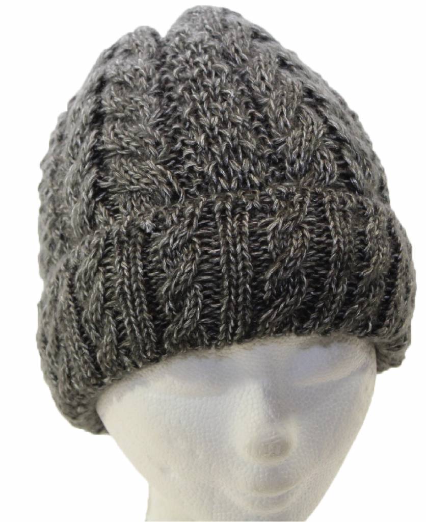 Muts dik gebreid met teddy voering.