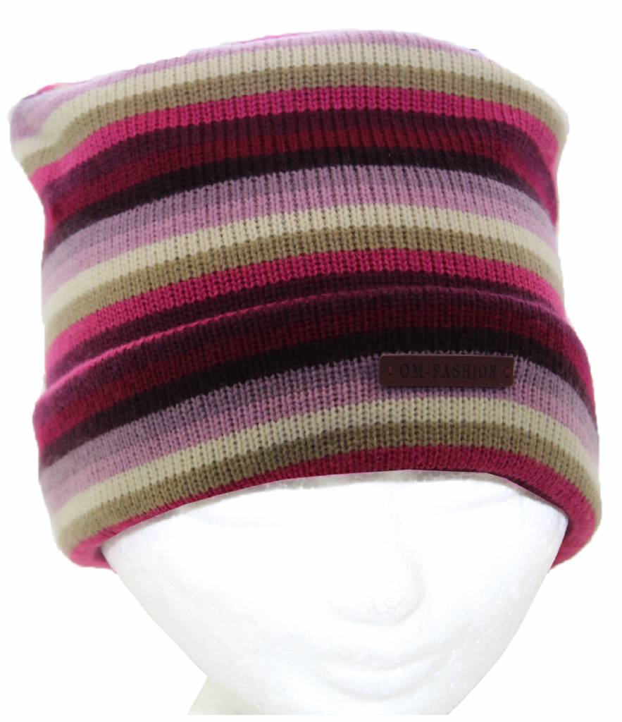 Muts gestreept in 3 verschillende maten.
