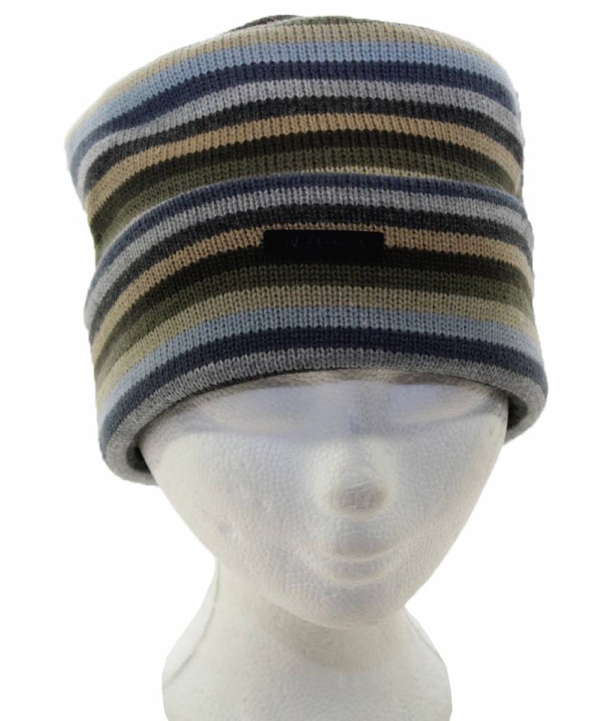 Muts gestreept in 3 verschillende maten. Muts gestreept in 3 verschillende maten.