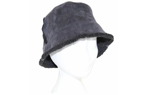 Dames Hoedje Daim Zwart