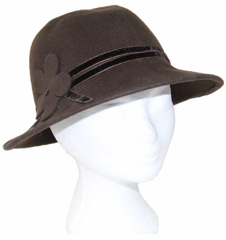 Dameshoed Vinyl Bloem