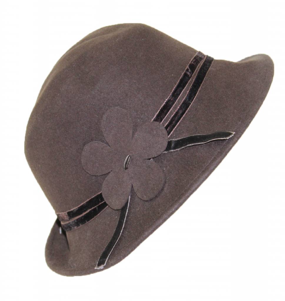 Dameshoed Vinyl Bloem