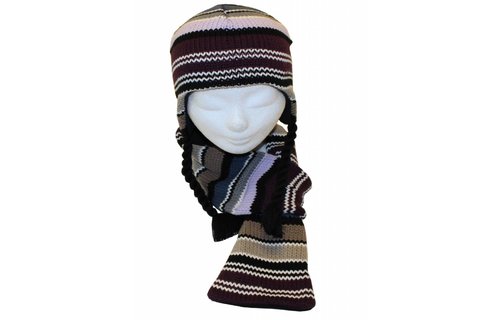 Muts & Sjaal gestreept Meisjes Muts & Sjaal gestreept Meisjes