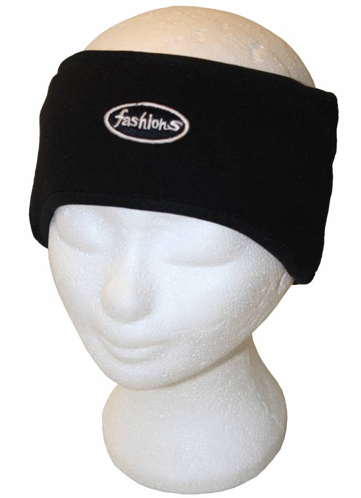 Haarband Microfleece Zwart