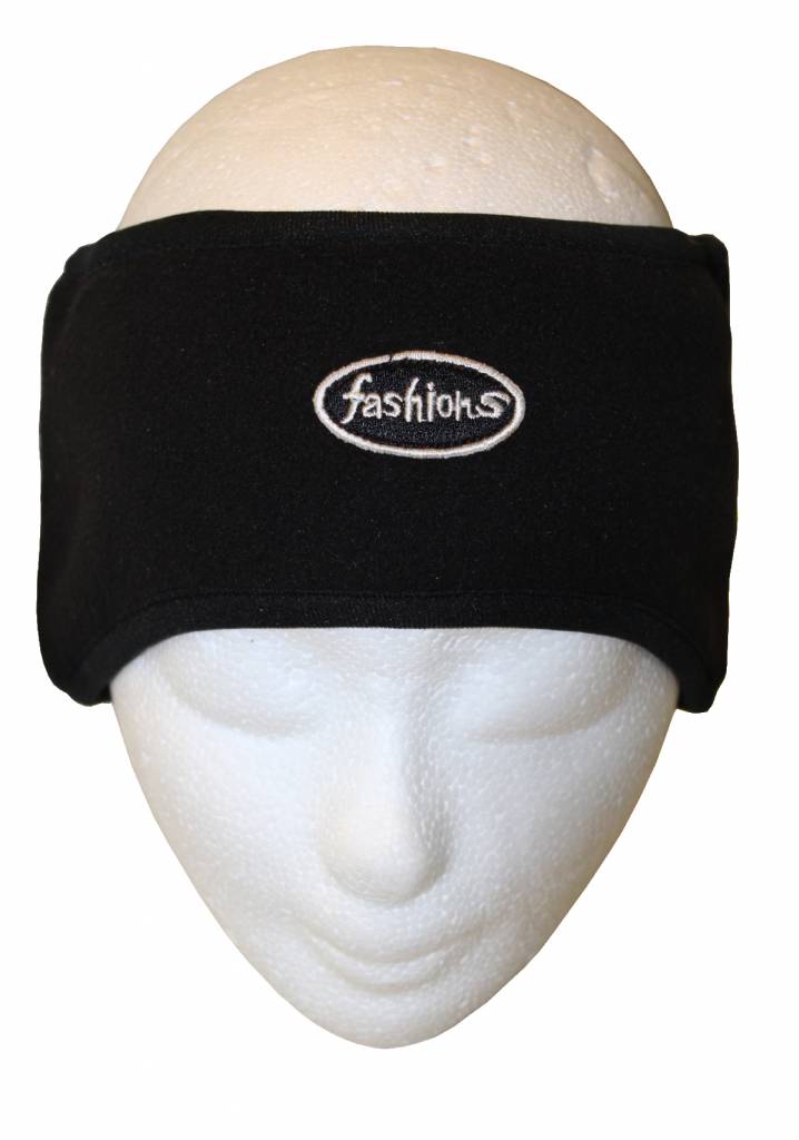 Haarband Microfleece Zwart