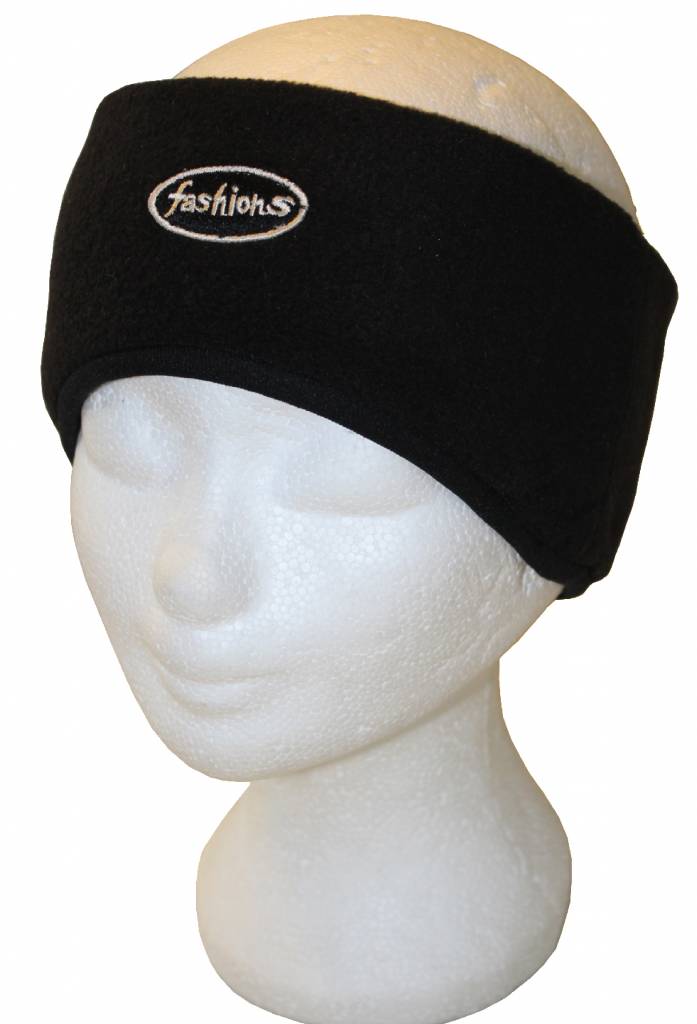 Haarband Fleece Zwart