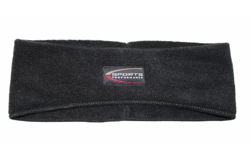 Haarband Fleece kinderen Zwart