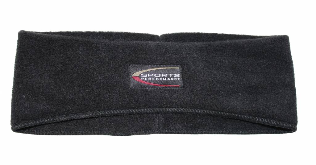 Haarband Fleece kinderen Zwart