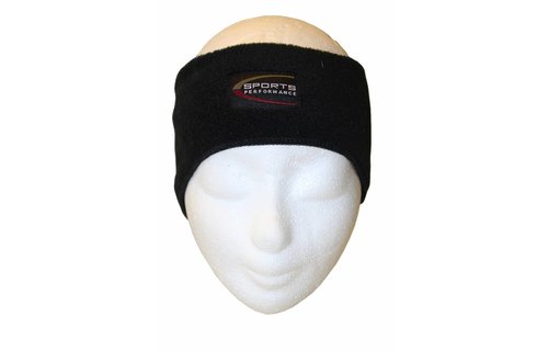 Haarband Fleece kinderen Zwart