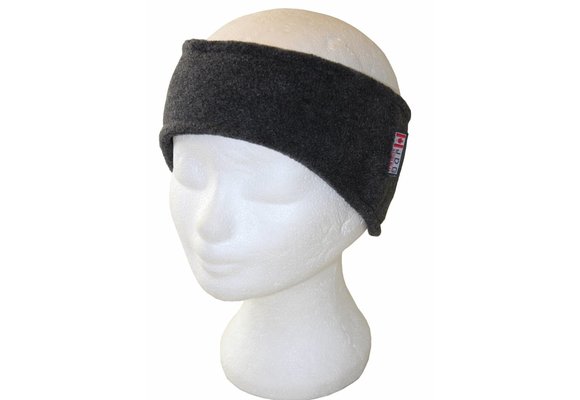 Fleece Haarband Antracietgrijs