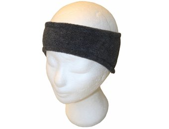 Haarband Fleece kind Antracietgrijs