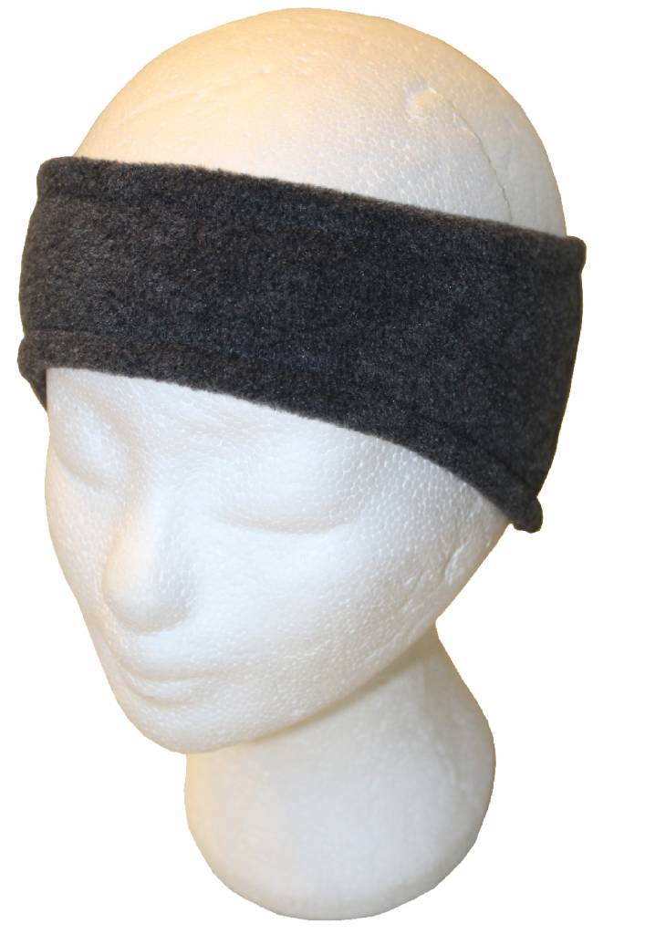 Haarband Fleece kinderen Antraciet grijs