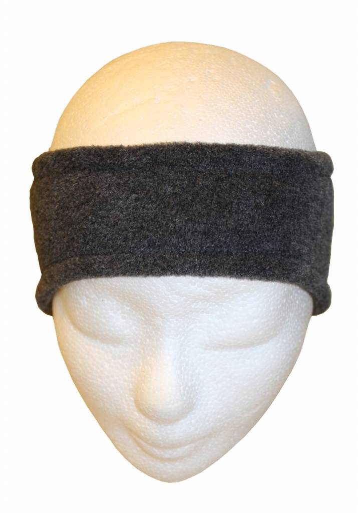 Haarband Fleece kinderen Antraciet grijs