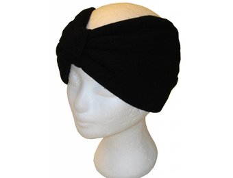 Angora Haarband Zwart
