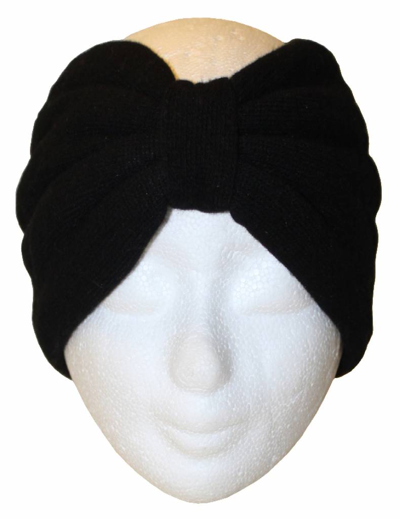 Angora Haarband Zwart