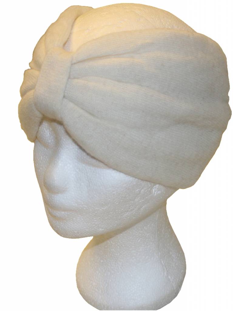 Angora Haarband Ecru