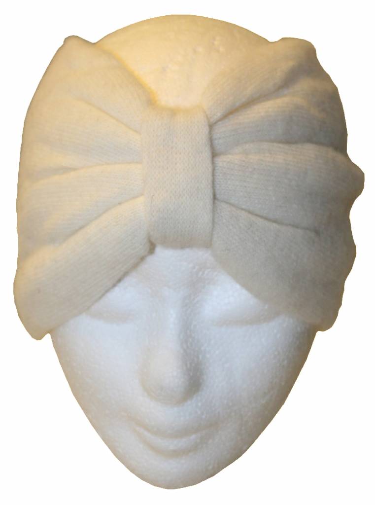 Angora Haarband Ecru