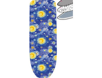 Strijkplankhoes 2 laags met elastiek A -  Blue Sunshine