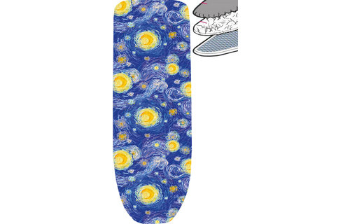 Strijkplankhoes 2 laags met elastiek A -  Blue Sunshine