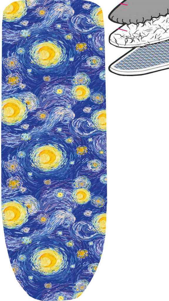 Strijkplankhoes 2 laags met elastiek A -  Blue Sunshine