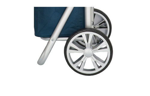 Boodschappentrolley  Turquiose  48 L. Inklapbaar Aluminium