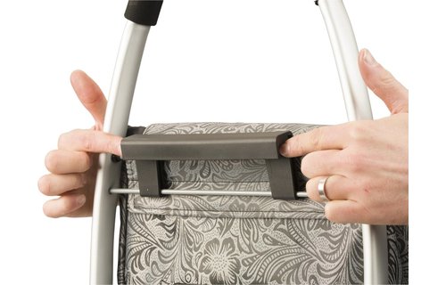 Boodschappentrolley  Kasjmir Zwart  48 L. Inklapbaar Aluminium