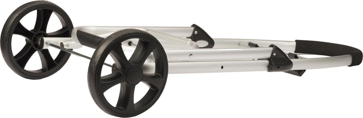 Boodschappentrolley  Kasjmir Zwart  48 L. Inklapbaar Aluminium