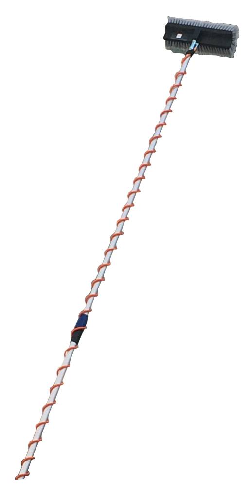 Telescoopsteel 4,50 meter met Spiraal en borstel