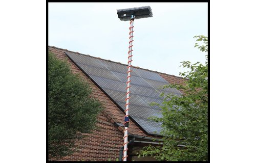 Telescoopsteel 4,50 meter met Spiraal en borstel