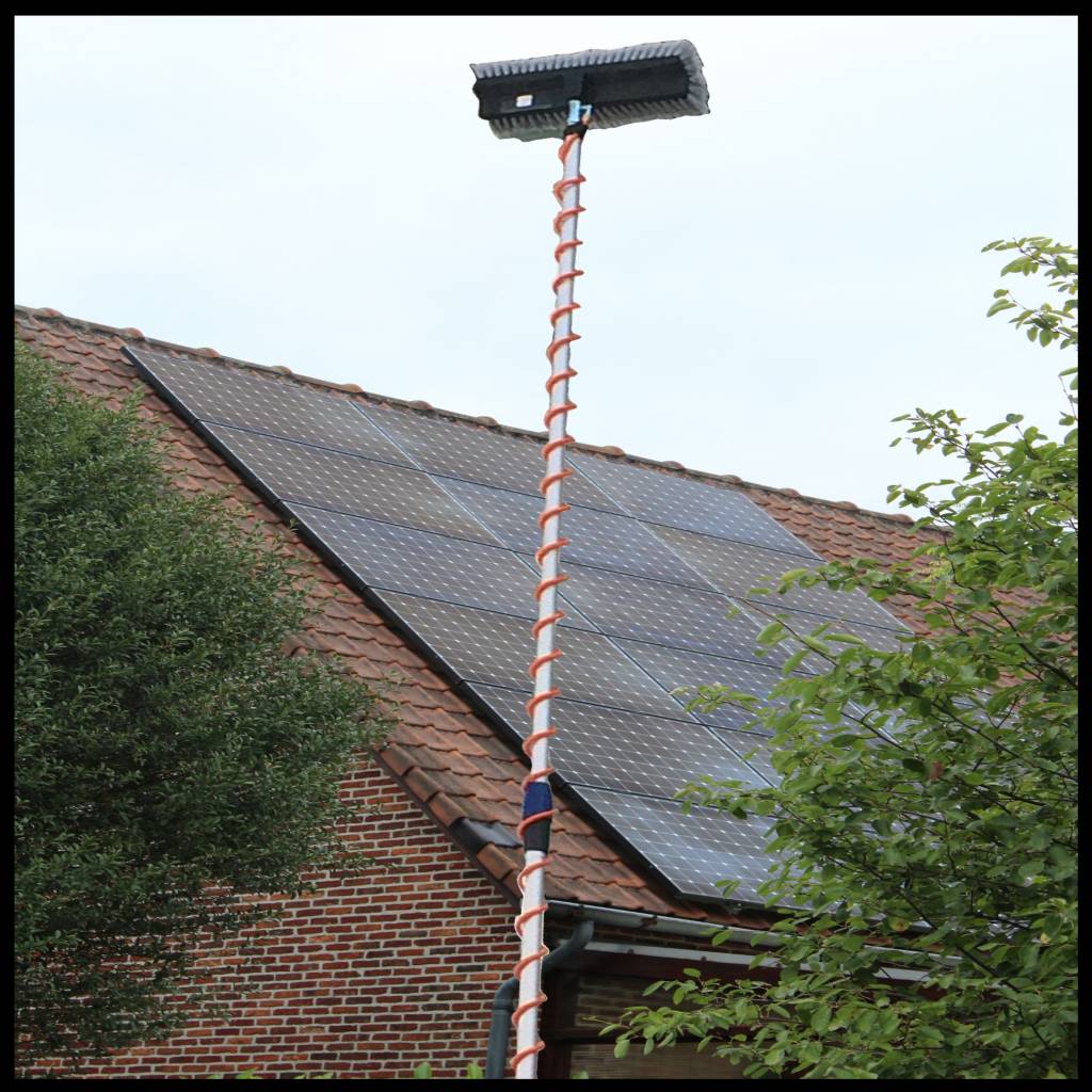 Telescoopsteel 4,50 meter met Spiraal en borstel